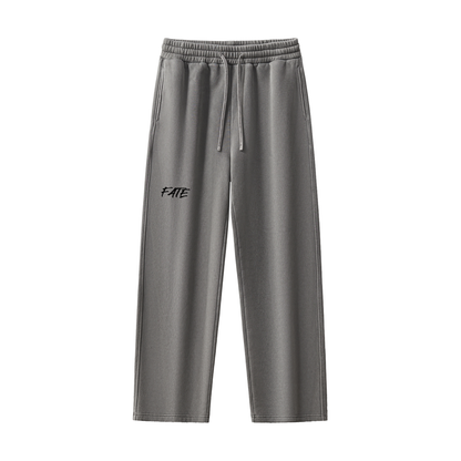 Frayed Enzyme Washed Fleece Sweatpants
