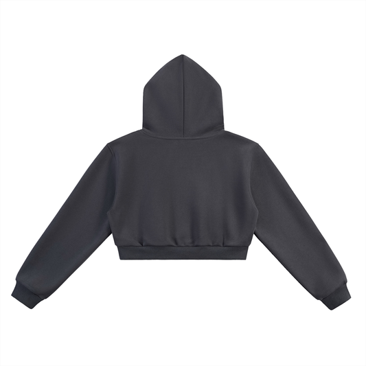 Essential Woman Cropped Hoodie