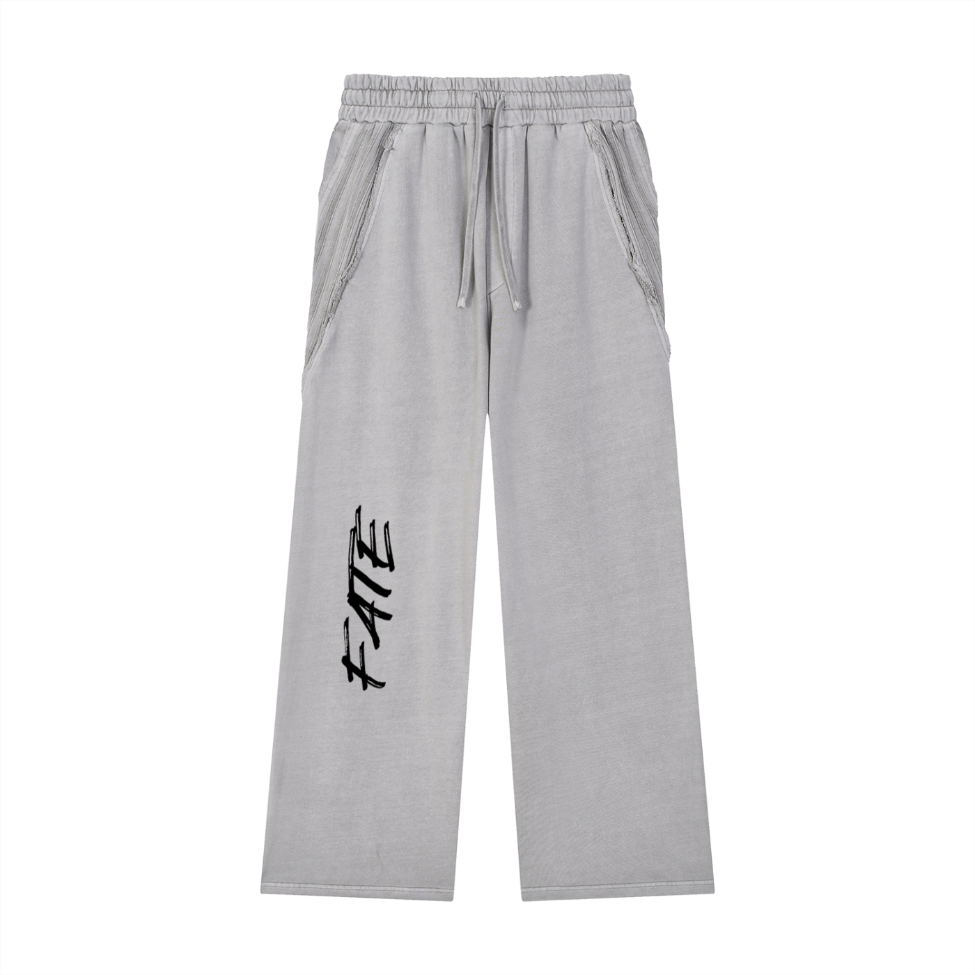 Snow Washed Tape Raw Edge Sweatpants
