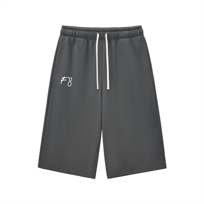 Relaxed Drawstring Three-quarter Sweatpants