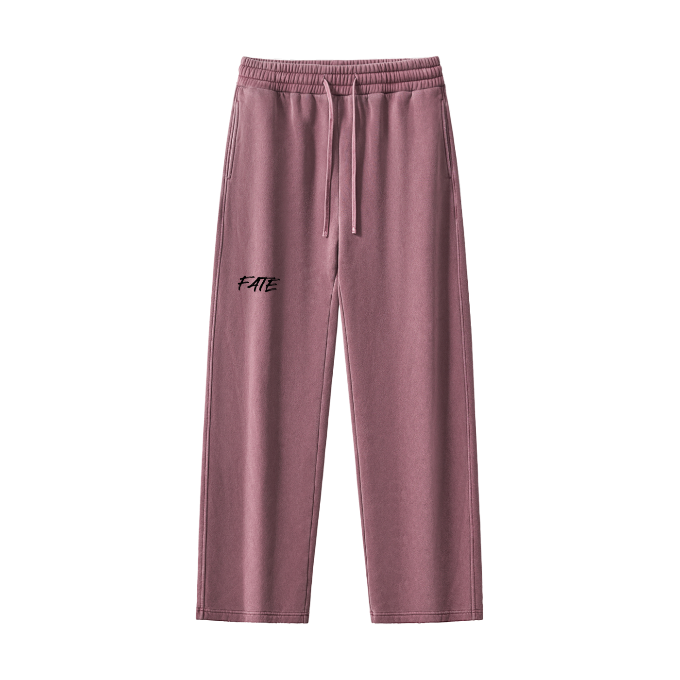 Frayed Enzyme Washed Fleece Sweatpants