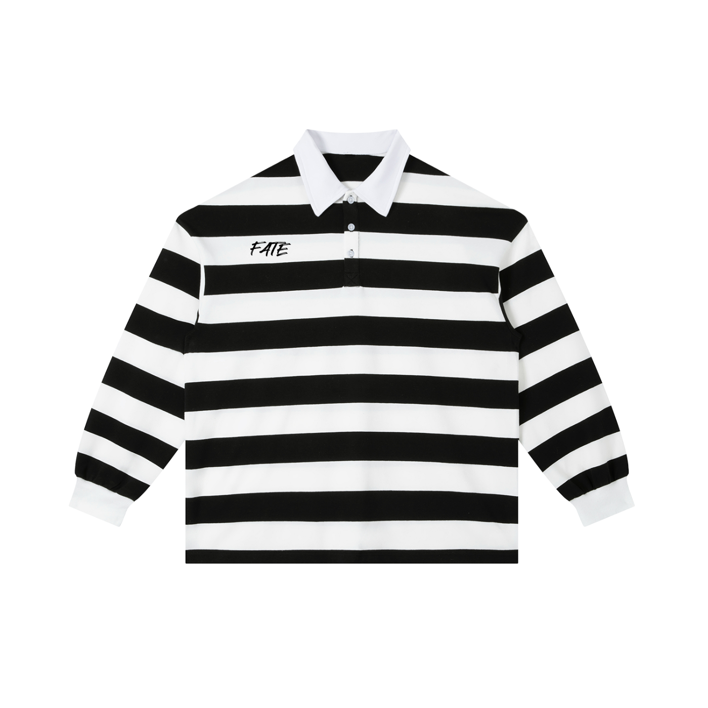 Color Block Stripe Polo Shirt