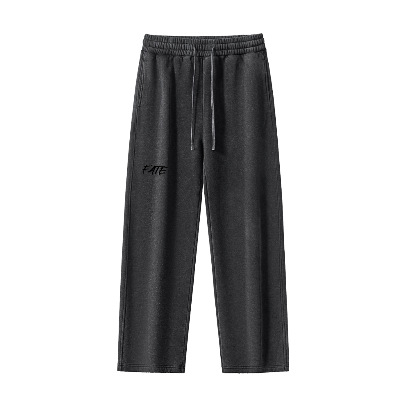 Frayed Enzyme Washed Fleece Sweatpants