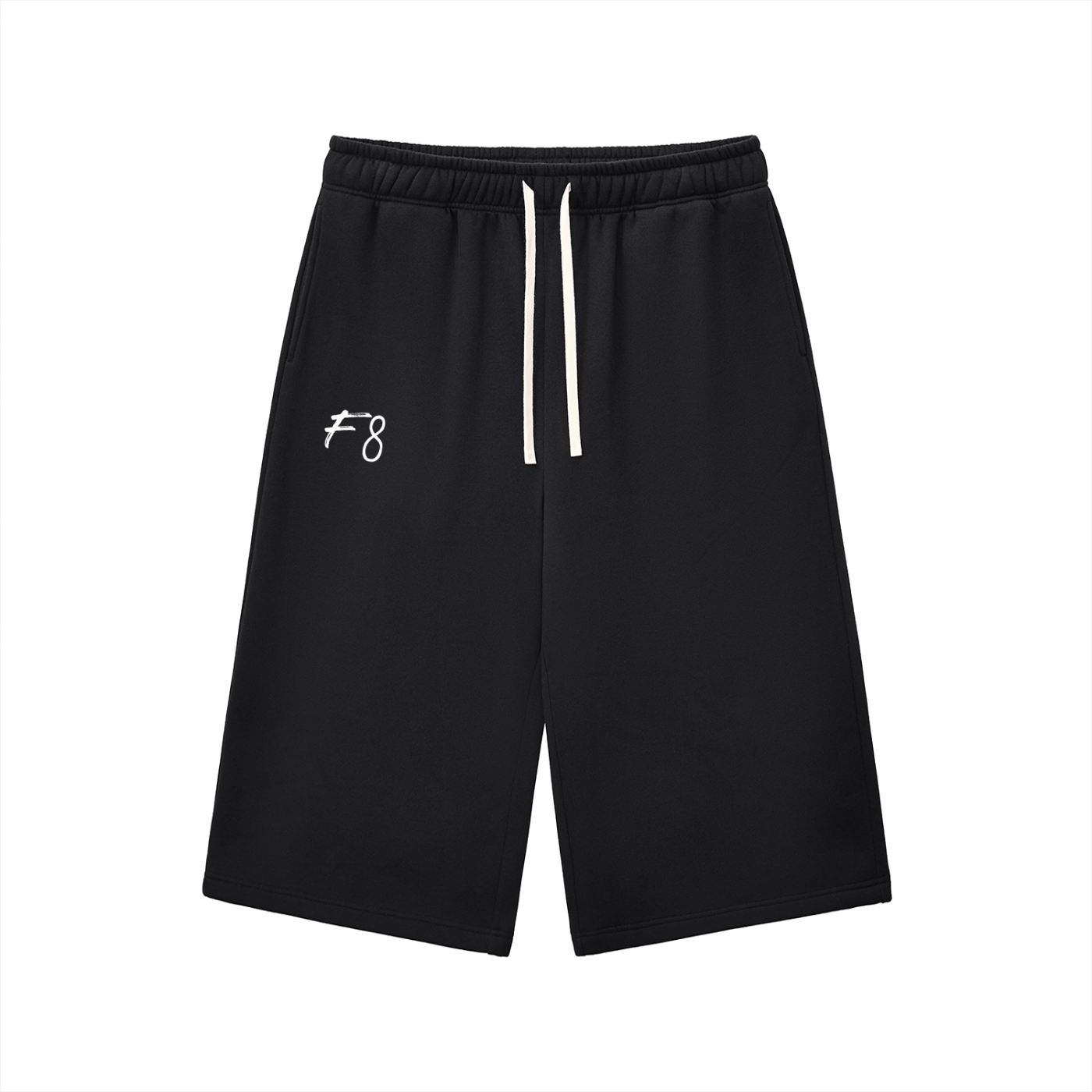 Relaxed Drawstring Three-quarter Sweatpants