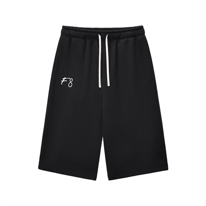 Relaxed Drawstring Three-quarter Sweatpants