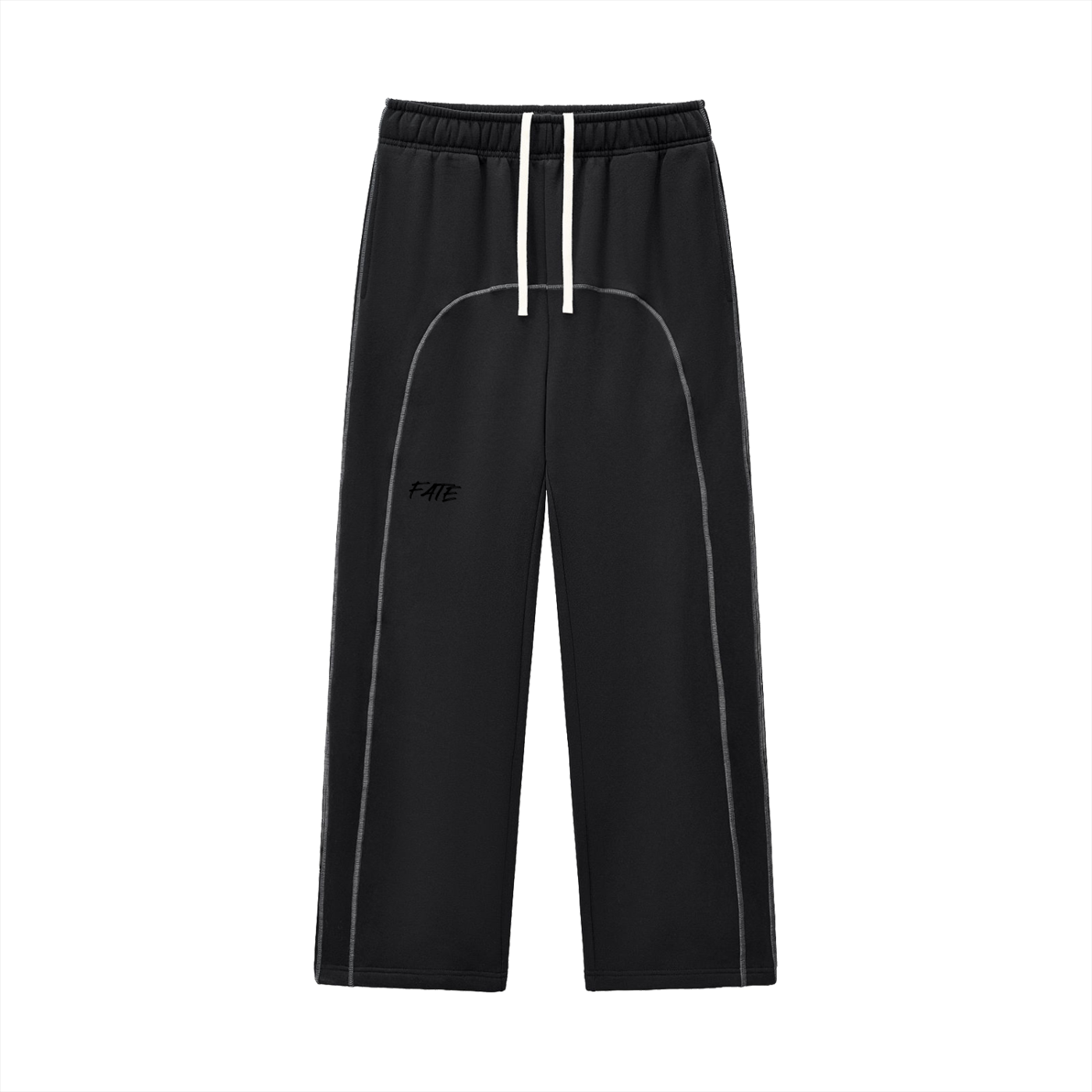 Contrast-Stitched Fleece Sweatpants
