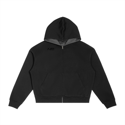 Plaid Zip Hoodie