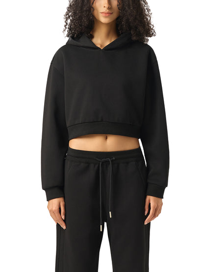 Essential Woman Cropped Hoodie
